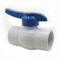 Thrifco Plumbing 4 Inch Slip PVC Ball Valve, Blue Handle, Heavy Duty 6415218